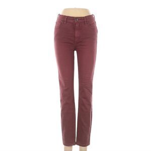 Free People Burgandy Colored Denim Mid-rise 29